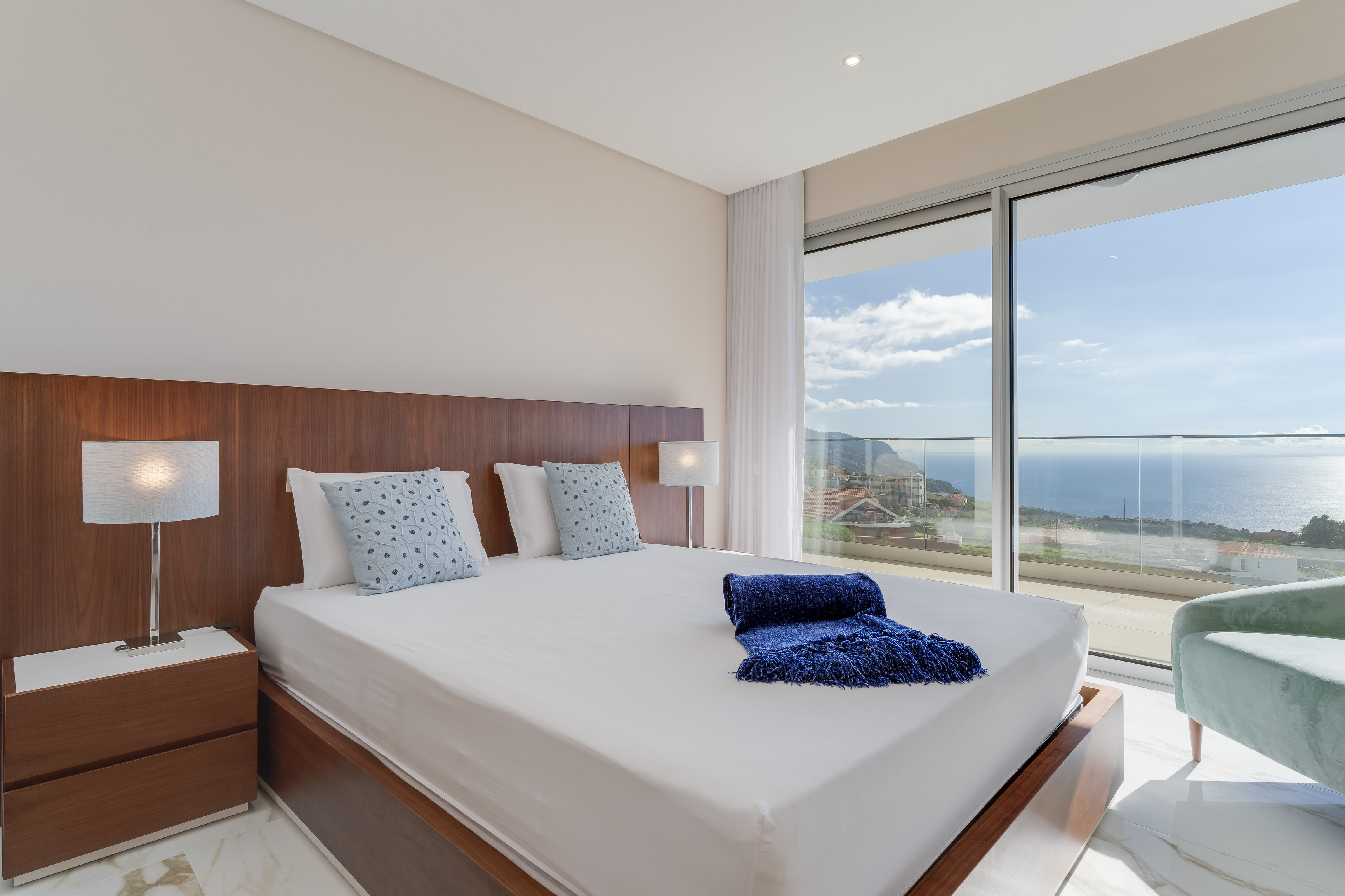 Schlafzimmer mit Meerblick